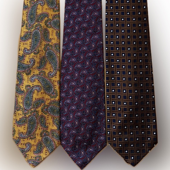 👔3️⃣Tie Lot of 3 Robert Talbott Best of Class Nordstrom Silk Neck Ties/Neckties - Picture 3 of 15